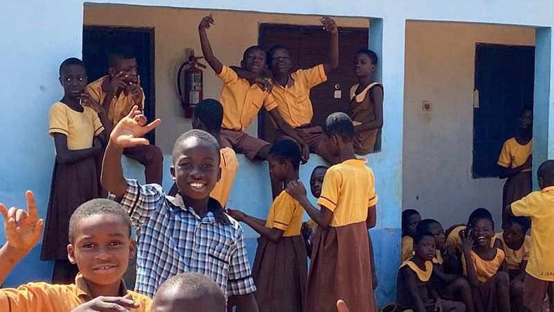 Schüler der Blinden- und Gehörlosenschule in Bechem