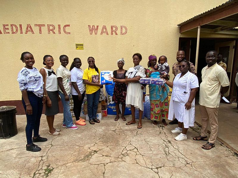 Donation packages for the hospital in Berekum